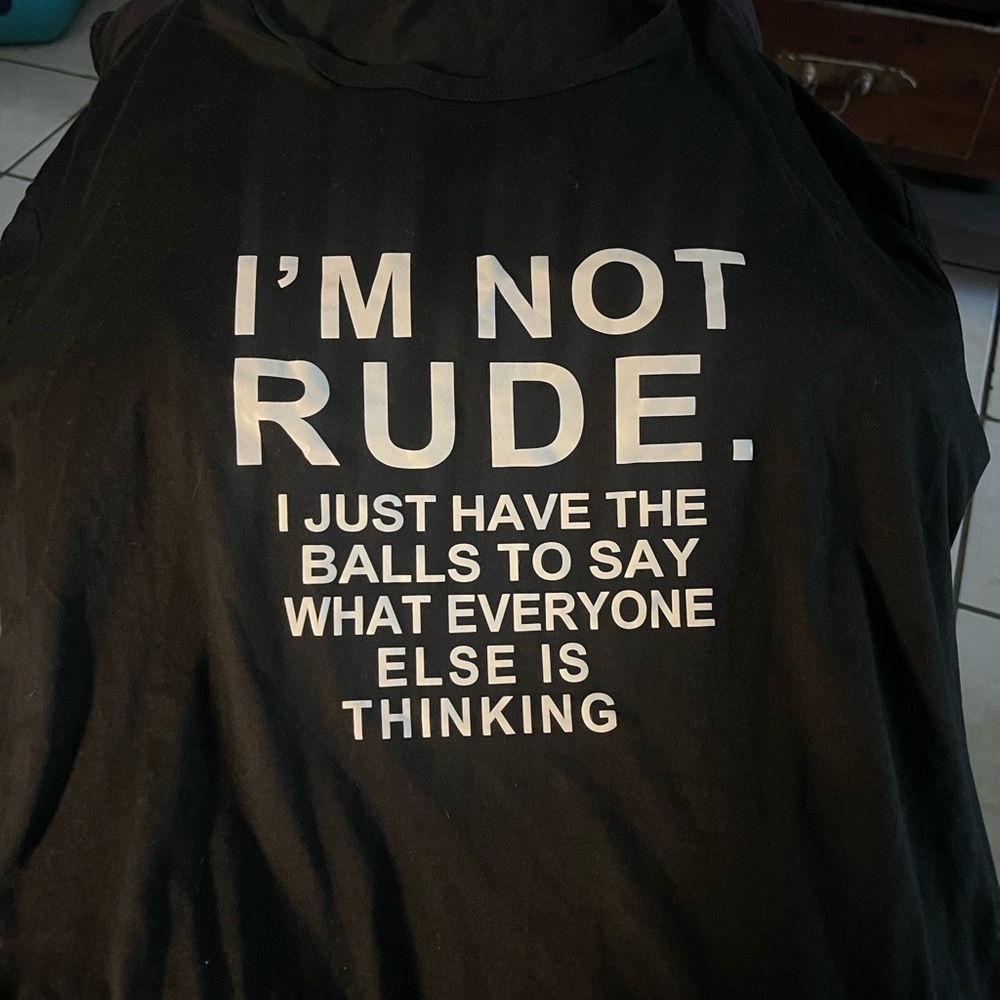Black Graphic T-Shirt with Bold Statement